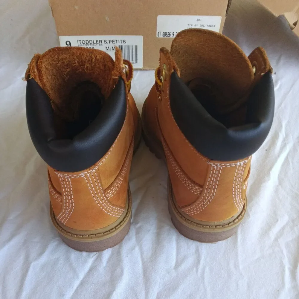 TIMBERLAND 6 INCH PREMIUM WHEAT BOOT TODDLERS SIZE 9M/M TB012809